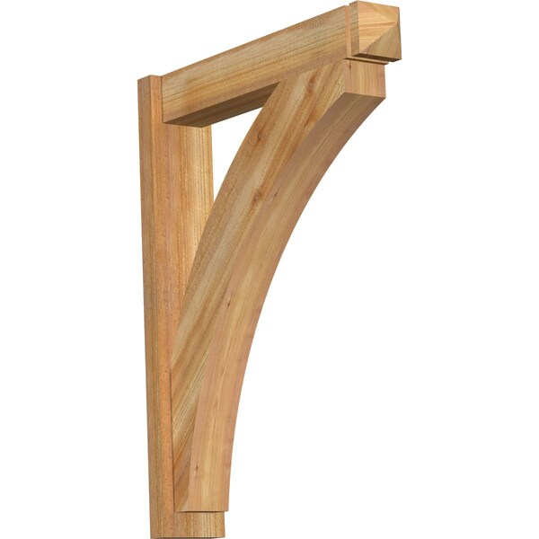 Ekena Millwork Thorton Arts & Crafts Rough Sawn Outlooker, Western Red Cedar, 6"W x 30"D x 38"H OUT06X30X38THR03RWR - main